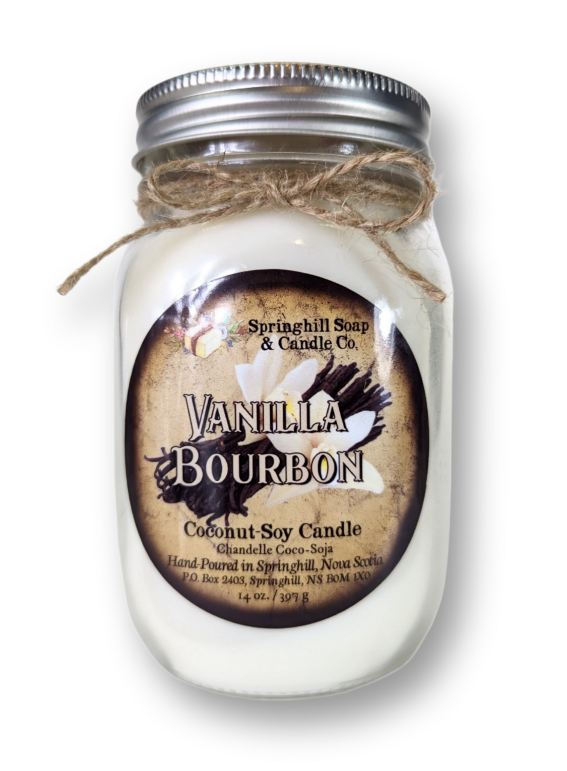 Vanilla Bourbon 14oz Coconut-Soy Candle