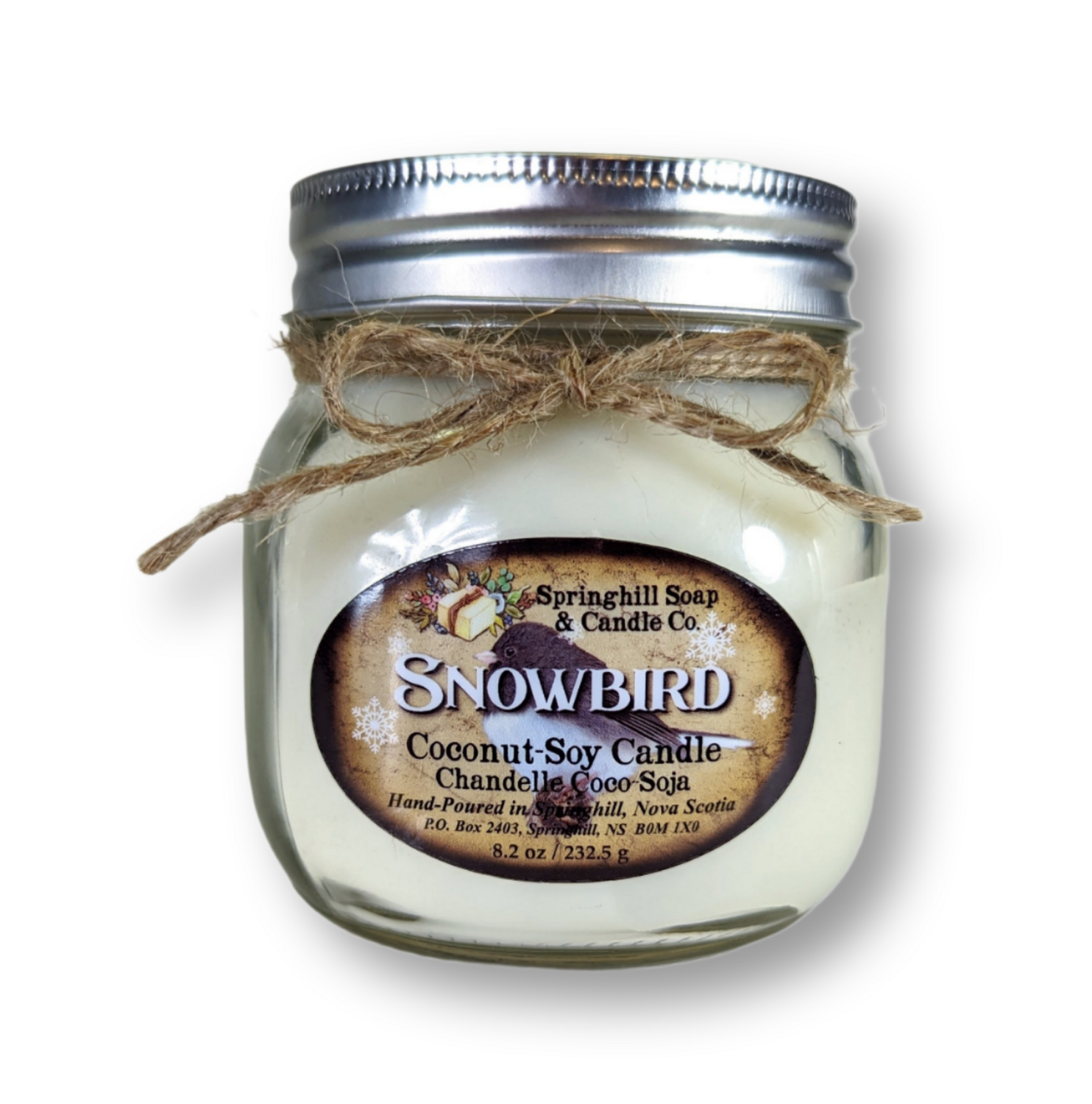 Snowbird 8.2oz Coconut-Soy Candle