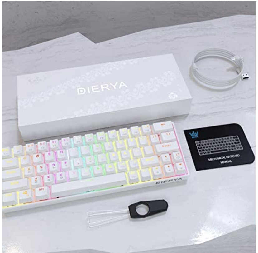 Wireless 60% mechanical RGB Keyboard