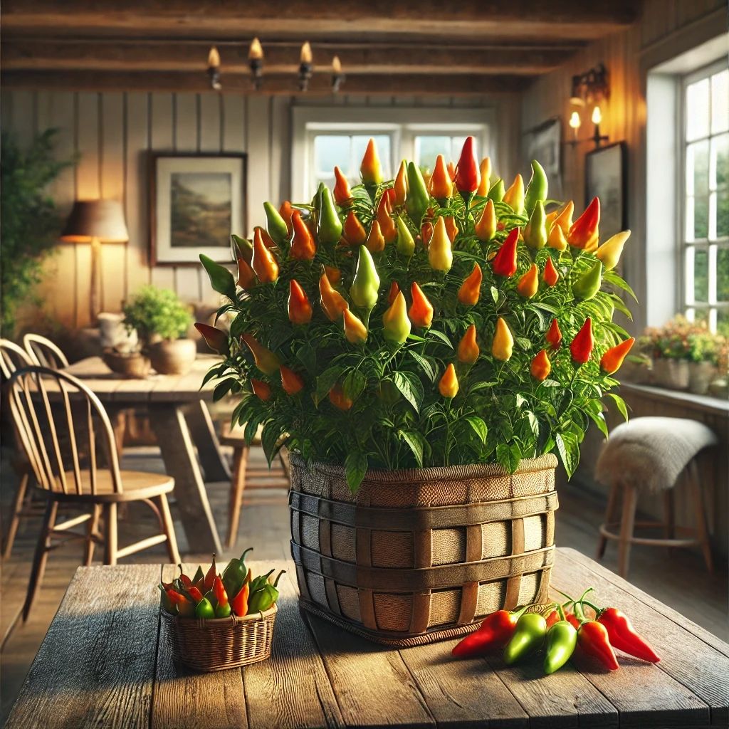 Piment Basket of Fire - Décoratif et Piquant | La Famille Artisane