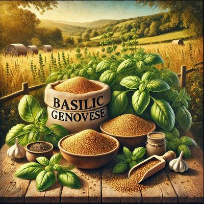 Basilic Genovese - Aromatique et Parfait pour le Pesto | La Famille Artisane