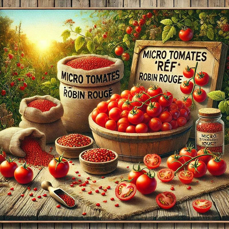 Tomate Red Robin Micro - Compacte et Savoureuse | La Famille Artisane