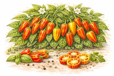 Semences de piment Mini Paprika – doux compact et productif