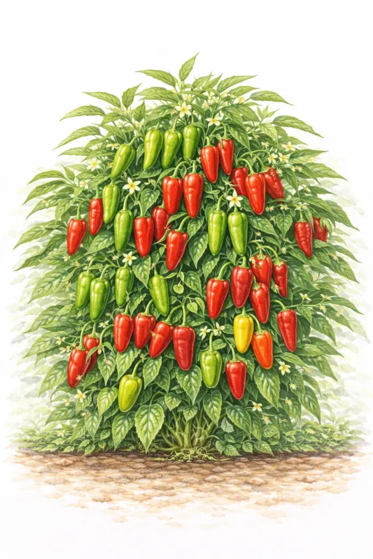 Semences de piment Paprika – Piment doux pour cuisine et séchage