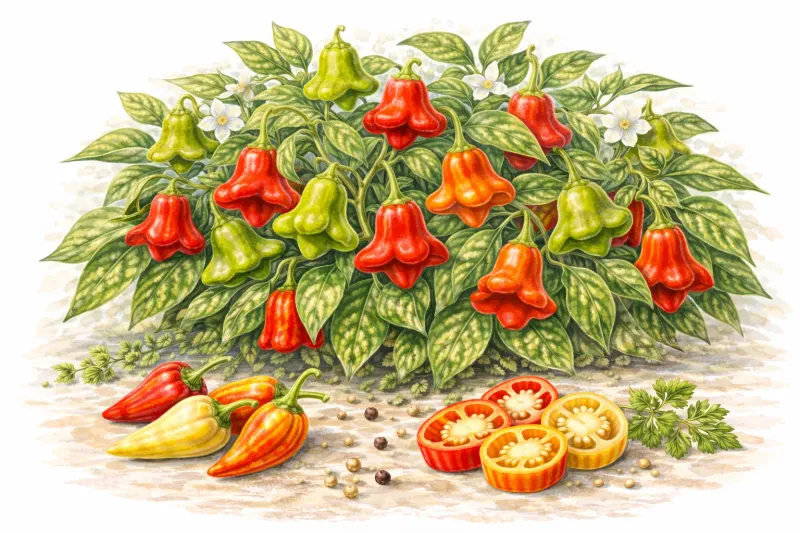 Semences de piment Mad Hatter – Piment doux en forme de cloche