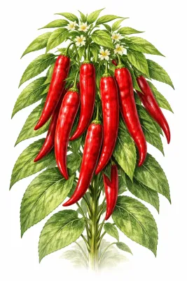 Semences de piment Cayenne Arapaho – Piment fort très productif