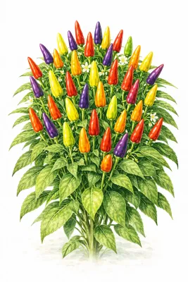 Semences de piment Renkli Aci – Piment fort multicolore