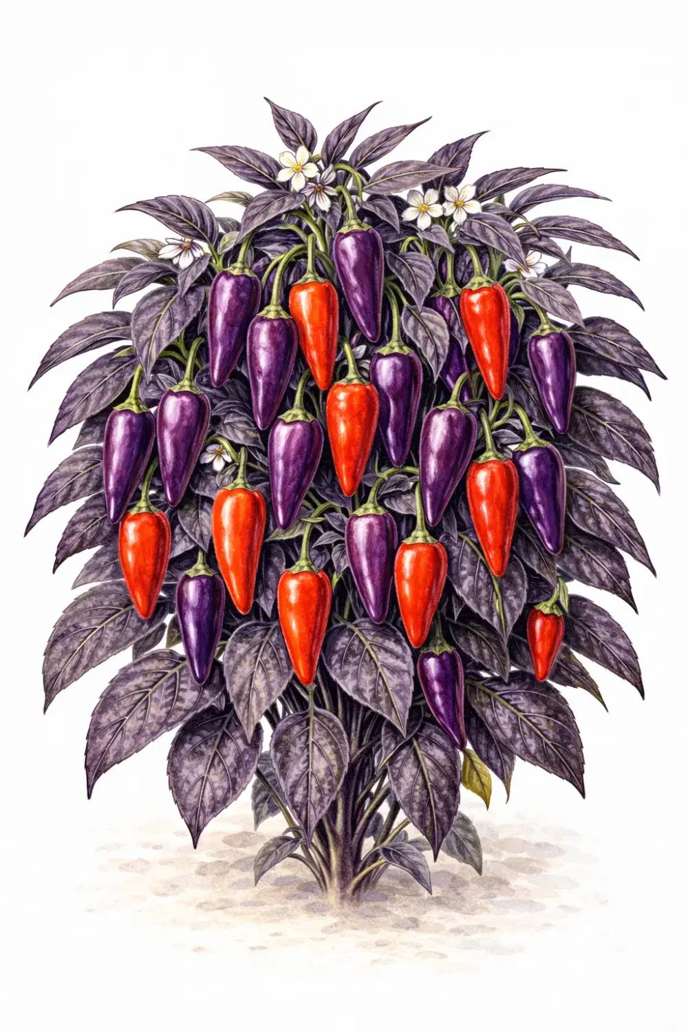 Semences de piment Count Dracula – Piment fort violet décoratif