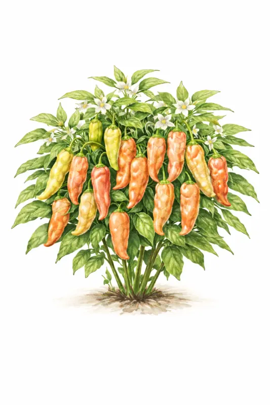 Semences de piment Sugar Rush Peach – Piment très fort fruité