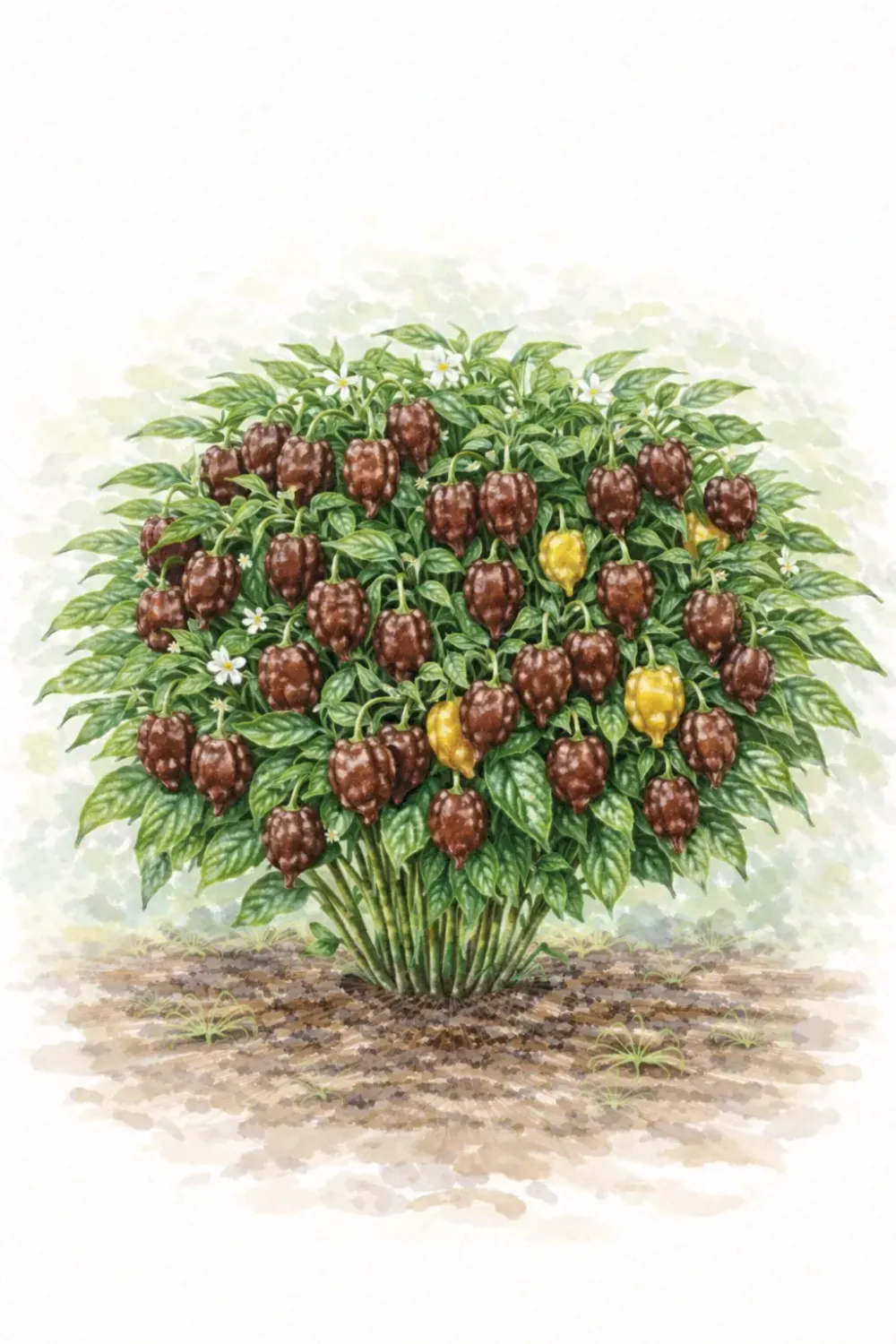 Semences de piment Habanero Chocolat – Piment extrême brun chocolat