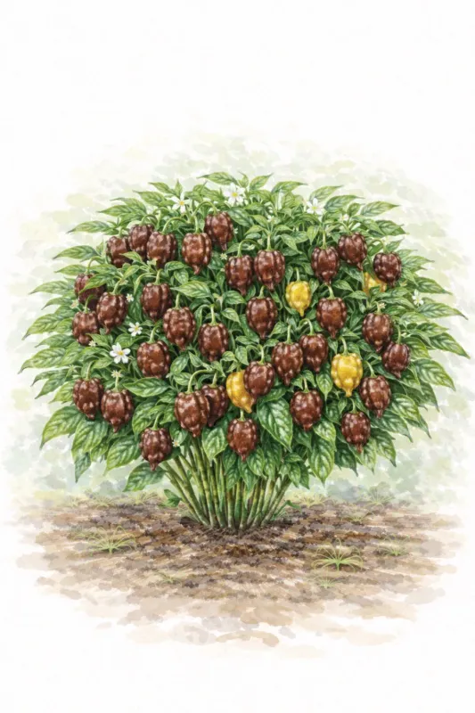 Semences de piment Habanero Chocolat – Piment extrême brun chocolat