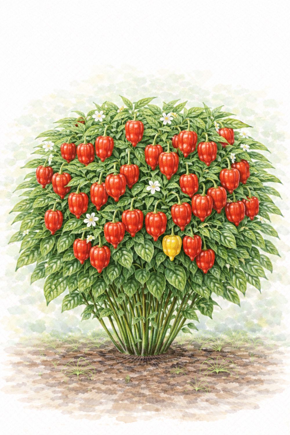 Semences de piment Habanero Lantern – Piment extrême classique