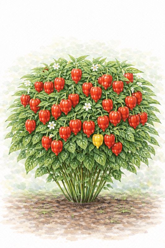 Semences de piment Habanero Lantern – Piment extrême classique