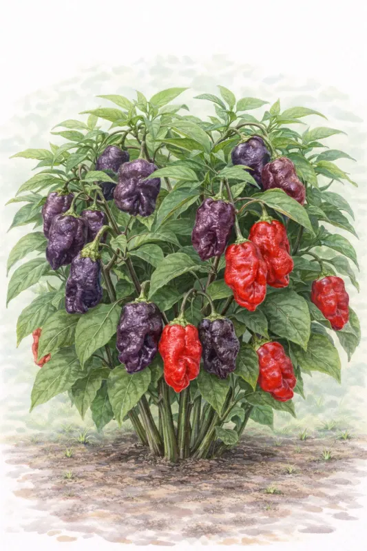 Semences de piment Dead Purple – fruits violets