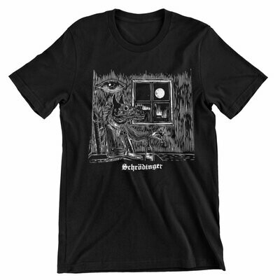 Schrodinger Cover Design Wolf T-Shirt