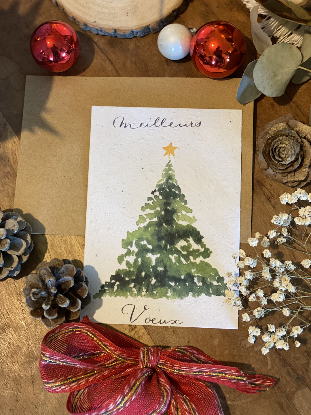 Carte à planter sapin