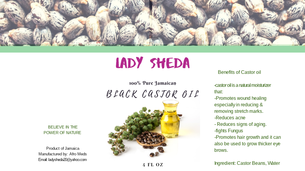 Jamaican Black castor oil