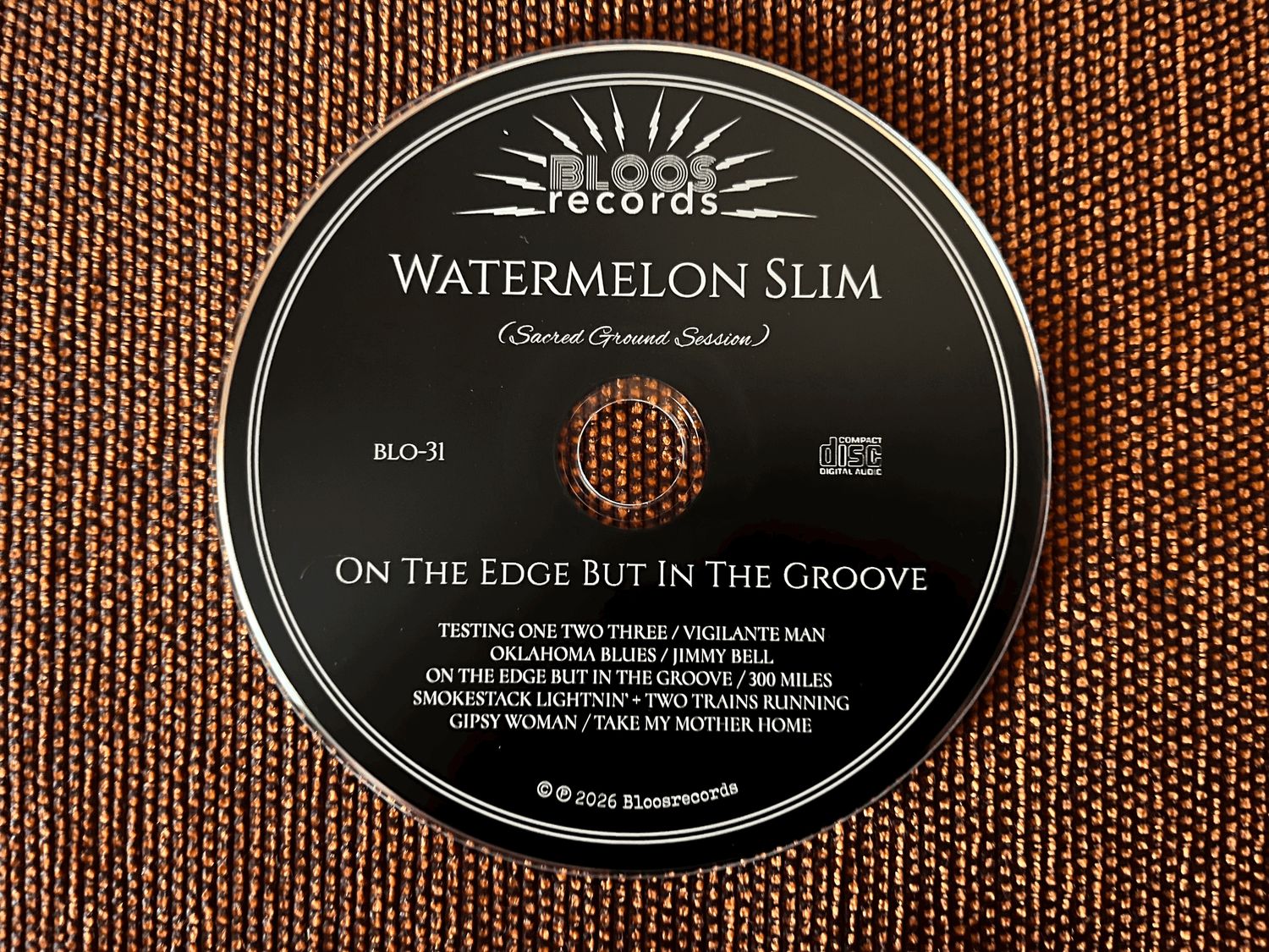 WATERMELON SLIM - "On The Edge But In The Groove" (CD)