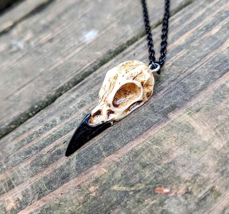 Raven Skull Pendant