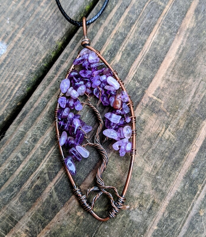 Amethyst Tree of Life Pendant