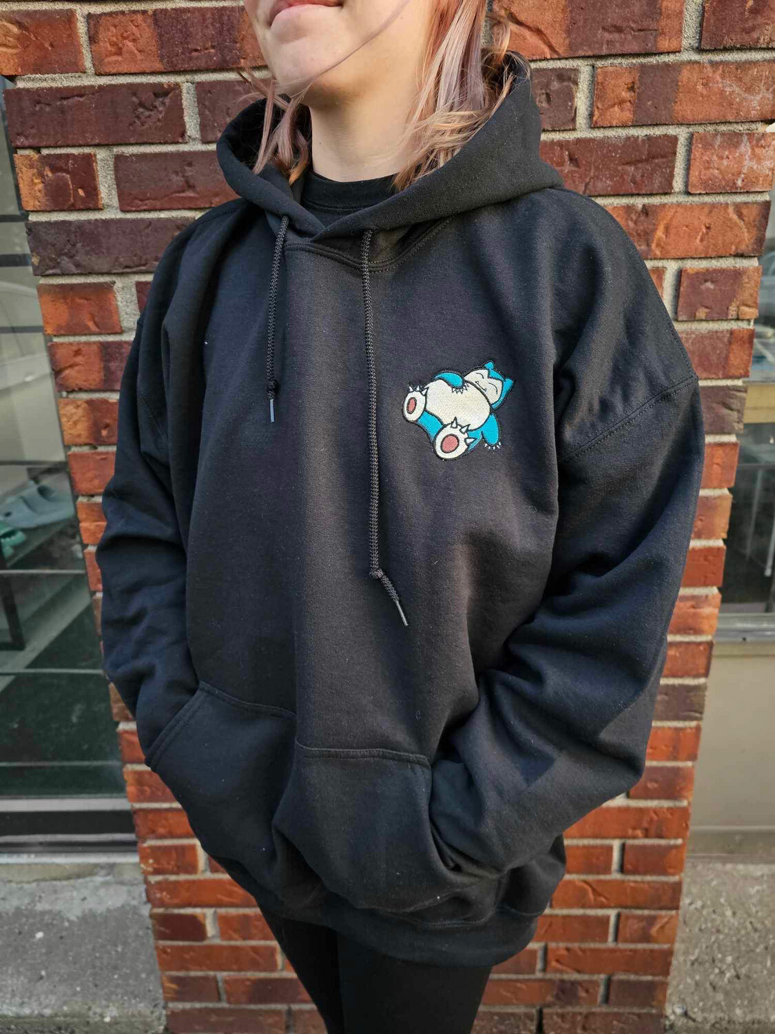 Snorlax Embroidered Hoodie