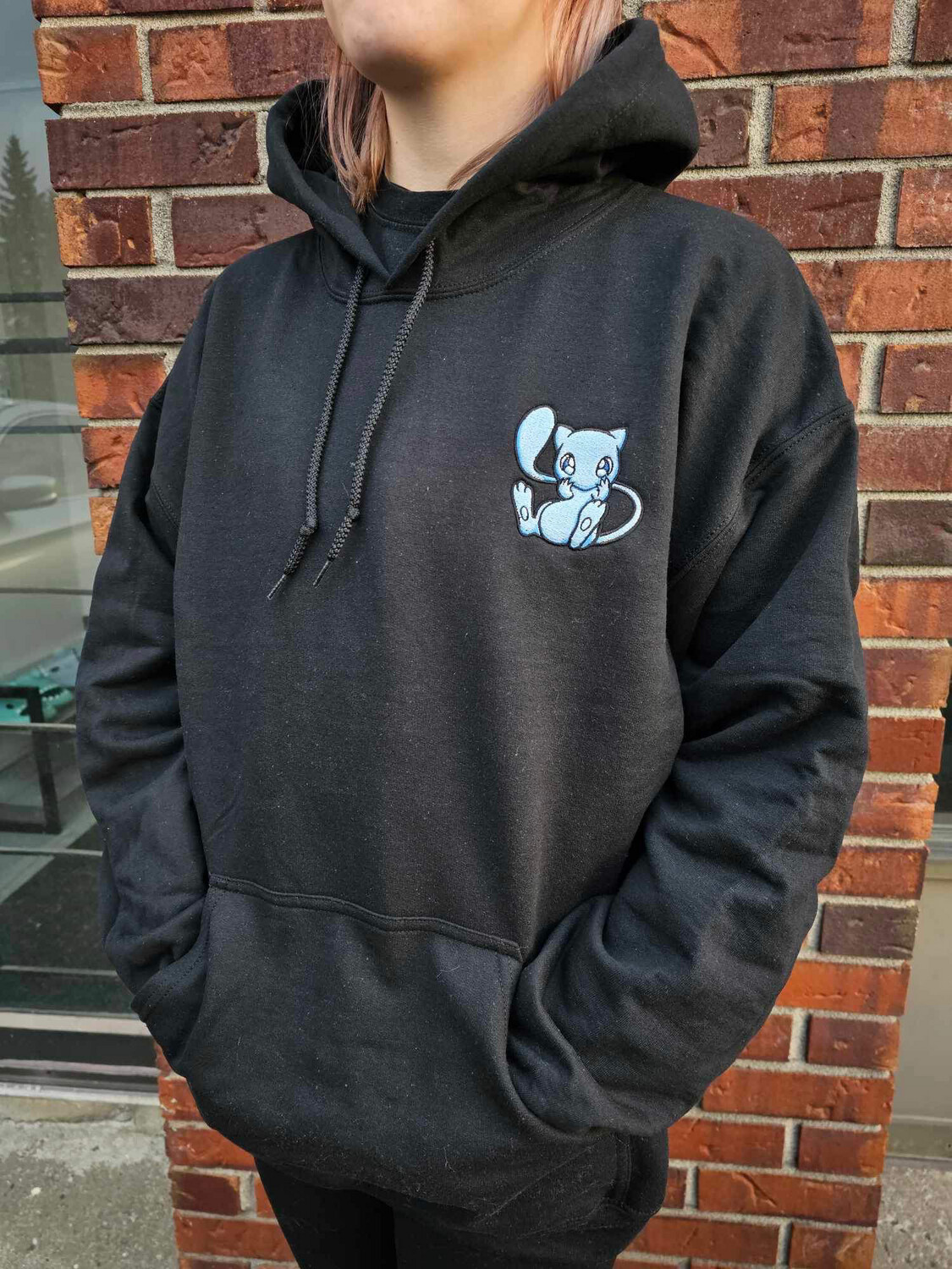 Shiny Mew Embroidered Hoodie