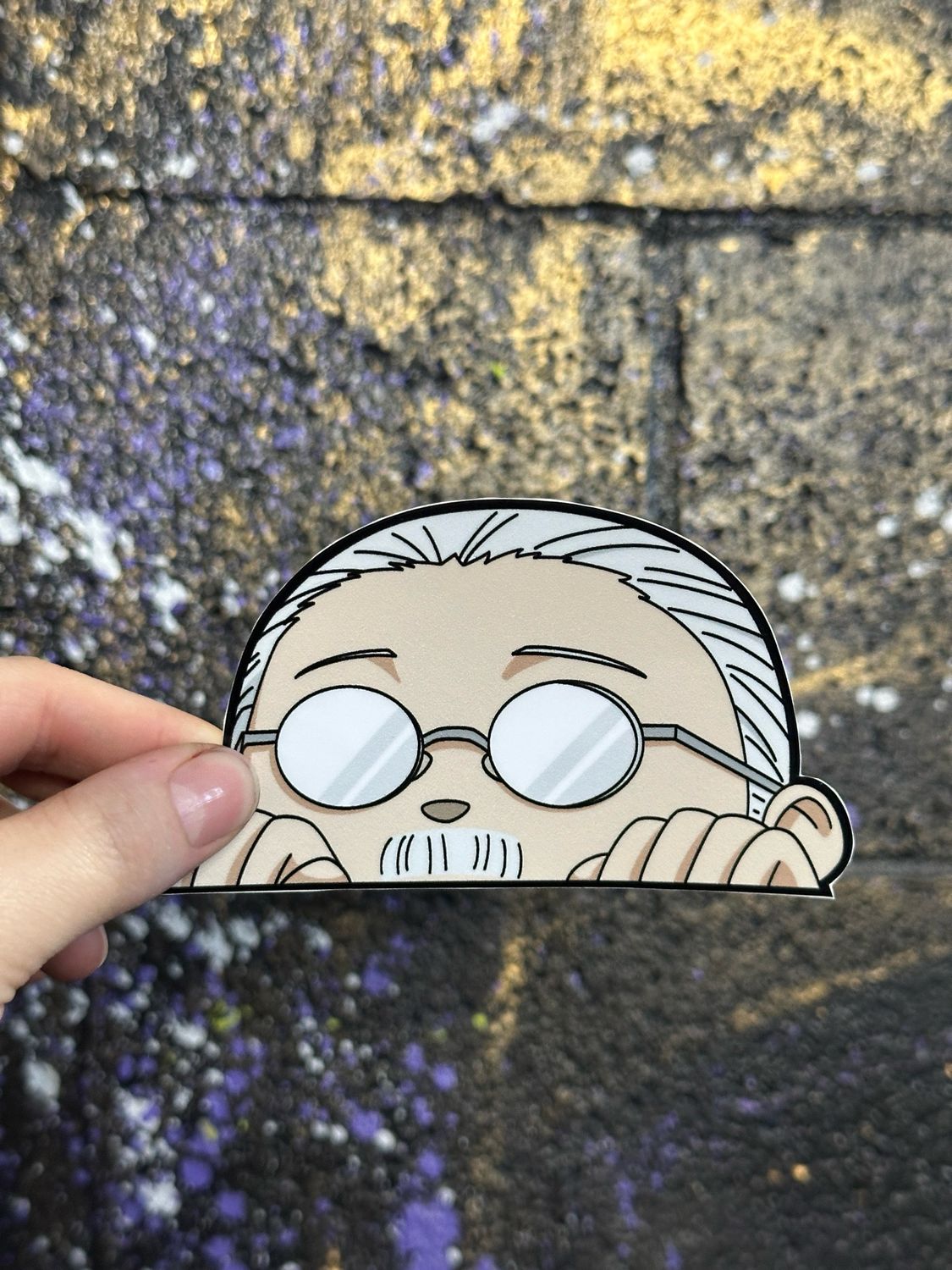 Sakamoto peeker sticker