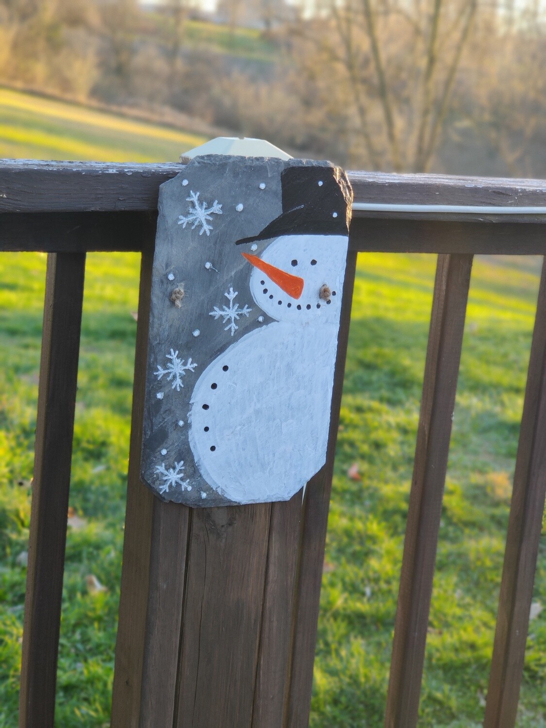 Hand Painted Snowman