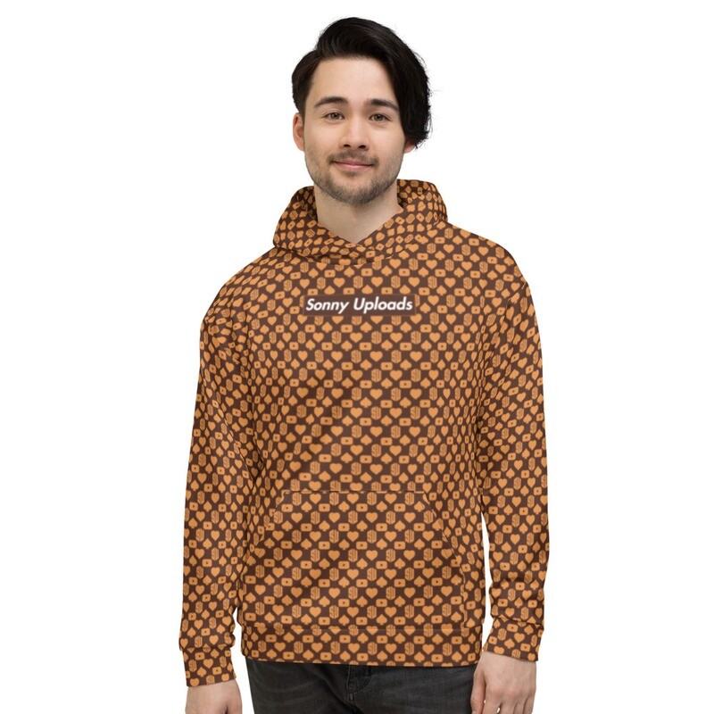 Sonny Uploads Patterned Hoodie Gold