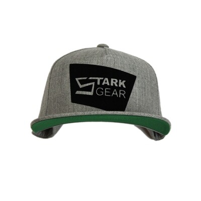 Stark Gear FlatBill Snap Back Cap in Heather Grey