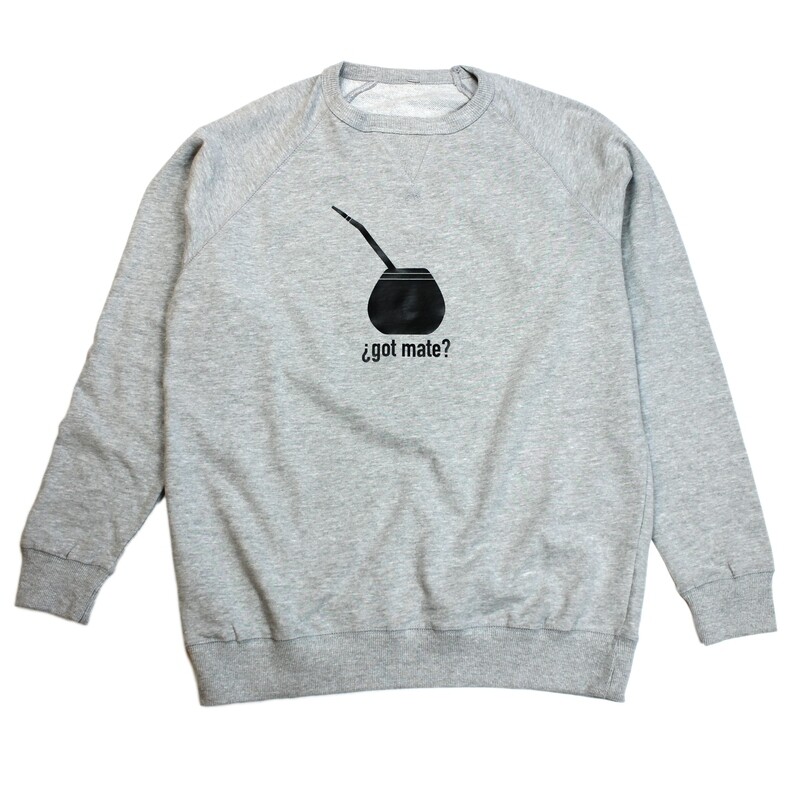 &quot;Got Mate&quot; French Terry Crew Neck In Athletic Heather