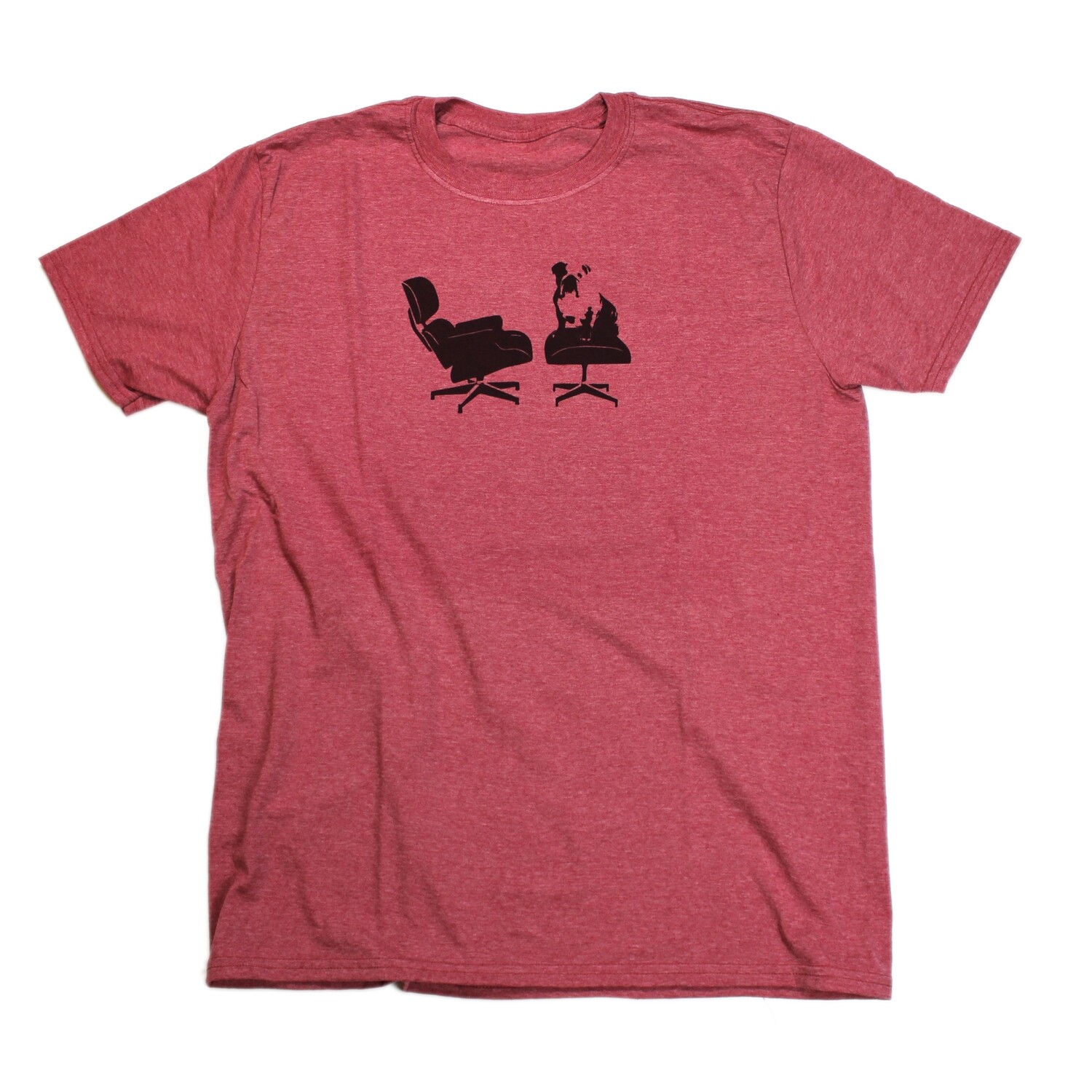 &quot;Eames BullDog&quot; T-Shirt In Heather Red