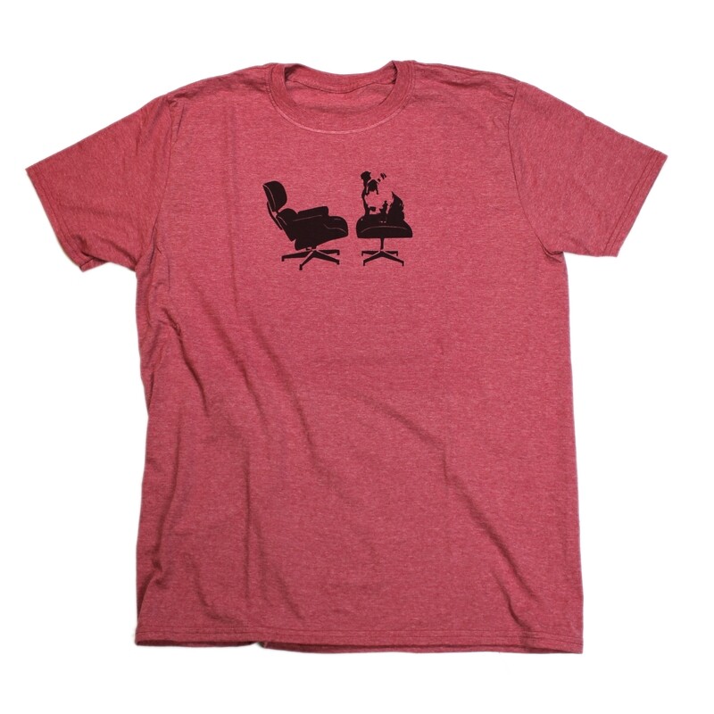 &quot;Eames BullDog&quot; T-Shirt In Heather Red