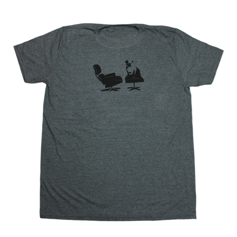 &quot;Eames BullDog&quot; T-Shirt In Heather Navy