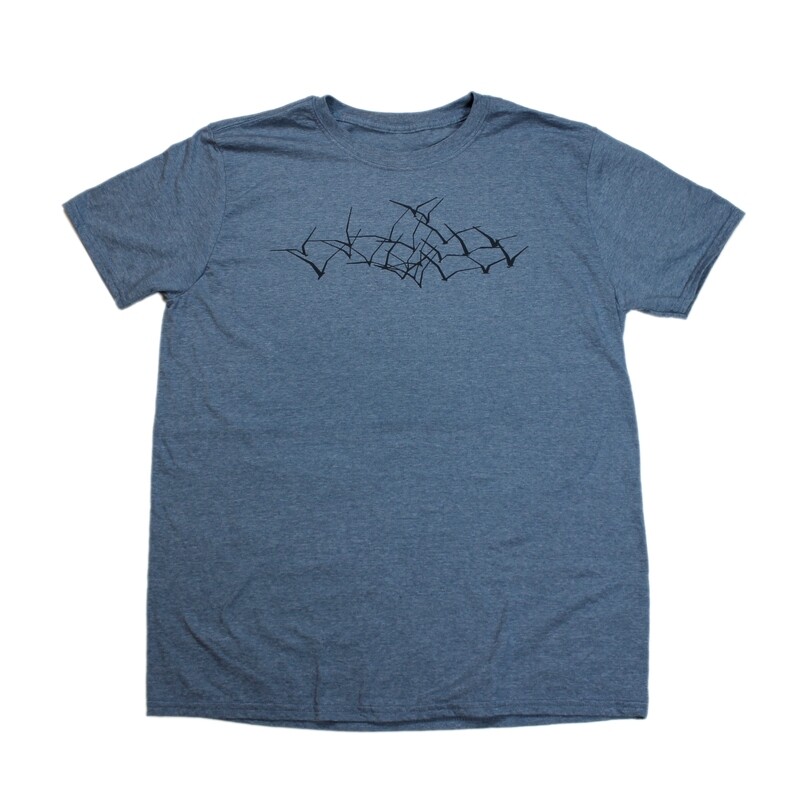 &quot;Jere Birds&quot; T-Shirt In Heather Indigo