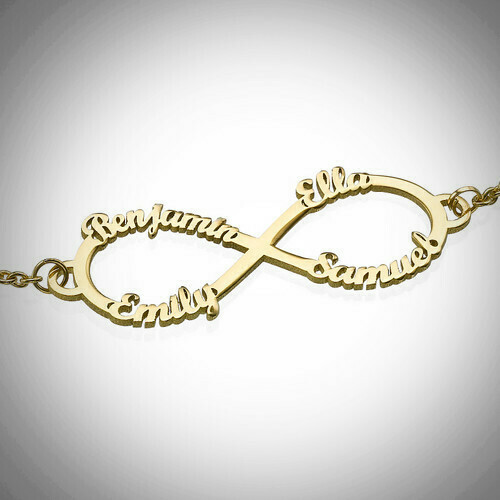 Infinity 4 Names Bracelet