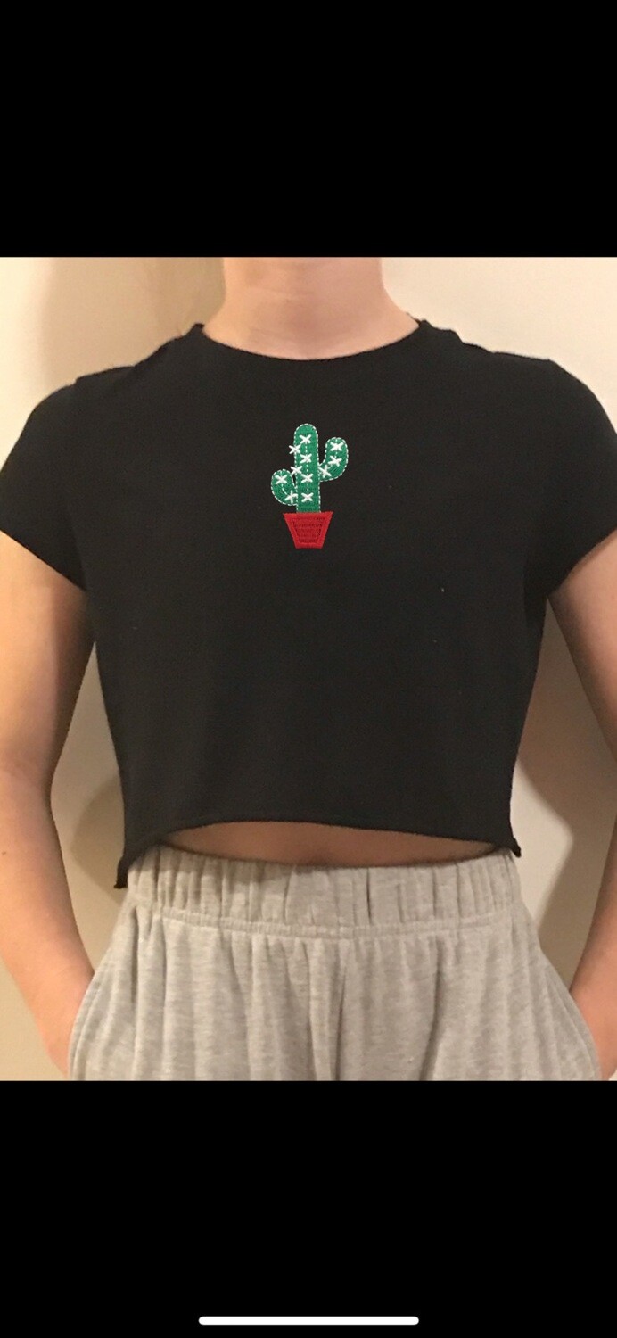 Cactus Crop-top Shirt