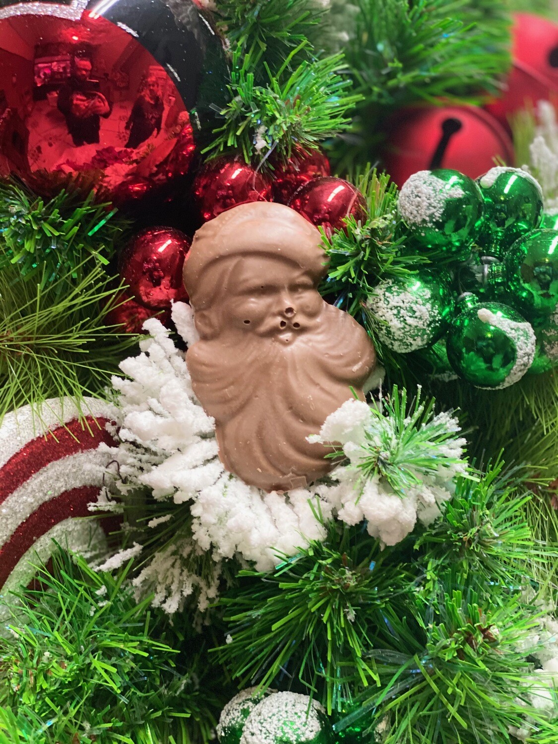 Small Traditional Santa Face Flat