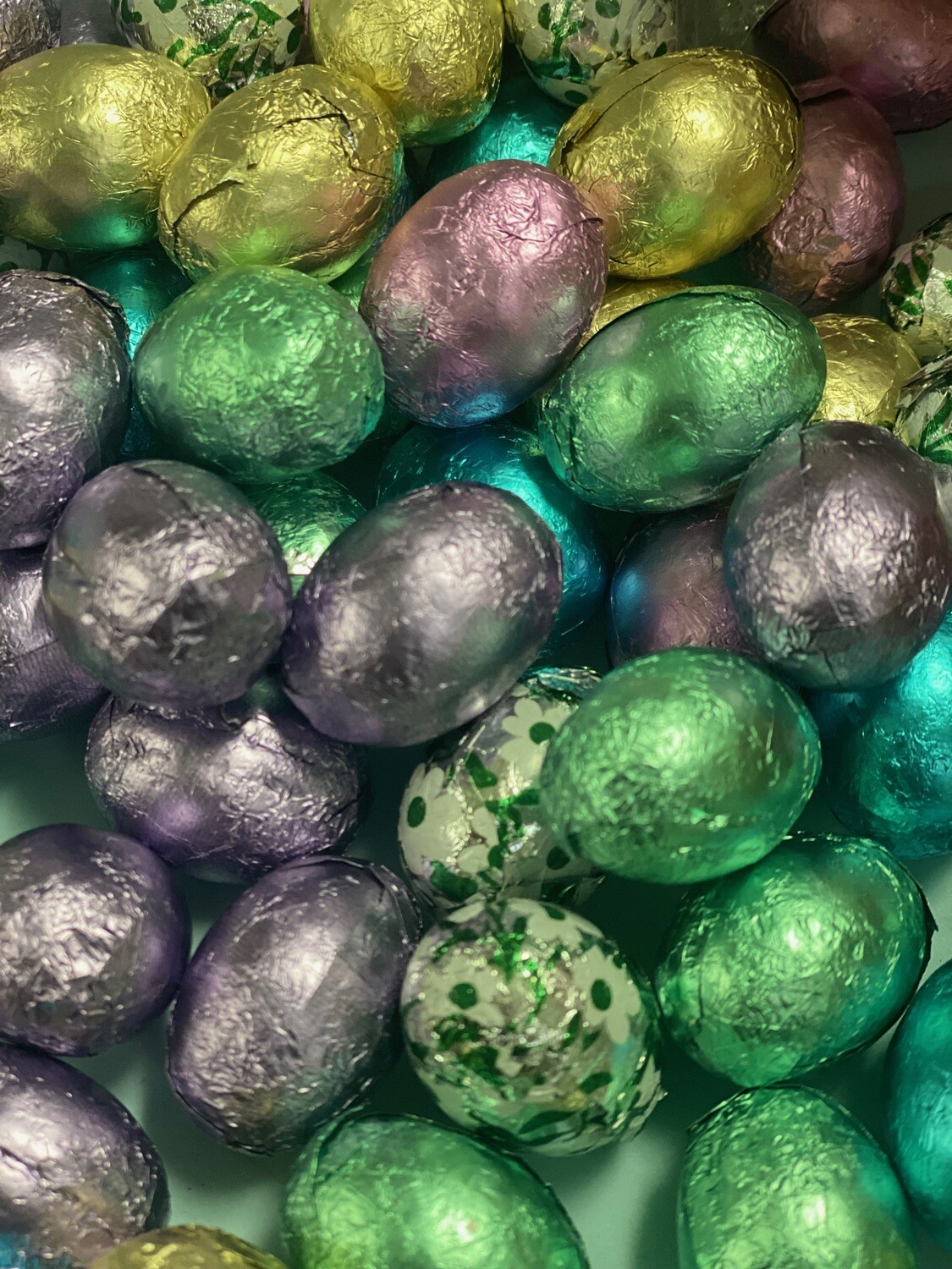 White Chocolate Foiled Eggs