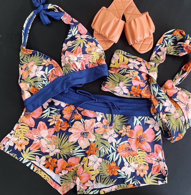 Tiki Beach Neck Tie Bandeau