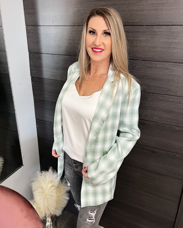 Plaid Blazer