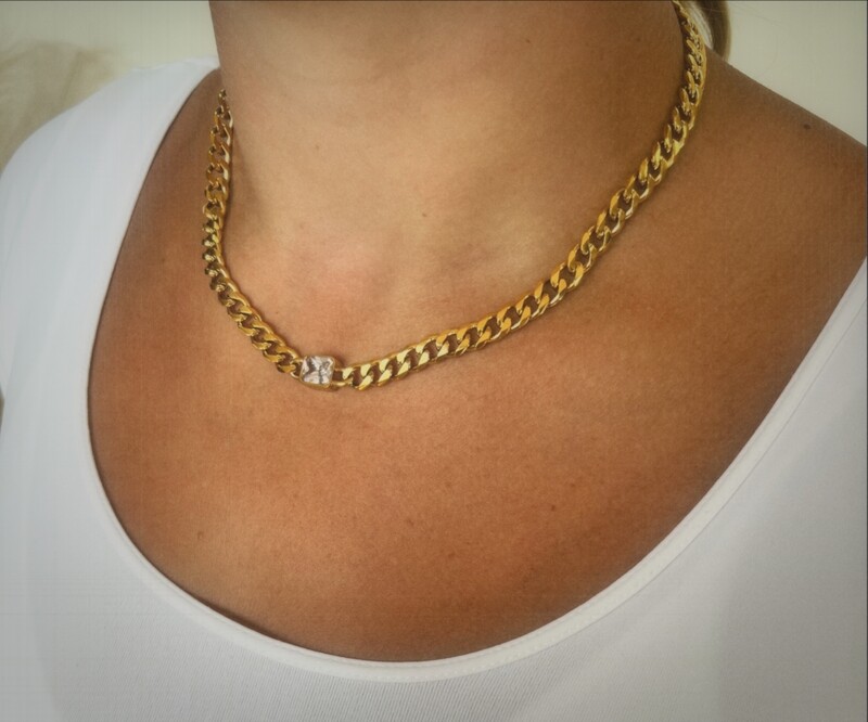 Waterproof Diamond Chain Necklace