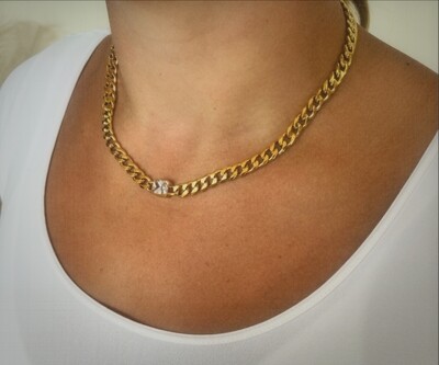 Waterproof Diamond Chain Necklace