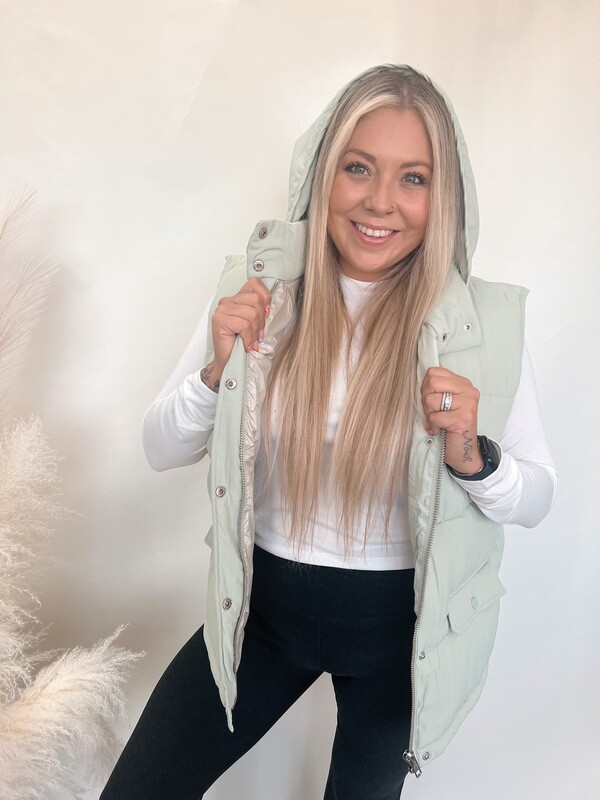 Hooded Puff Vest