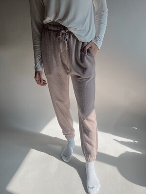 Mineral Washed Jacquard Joggers