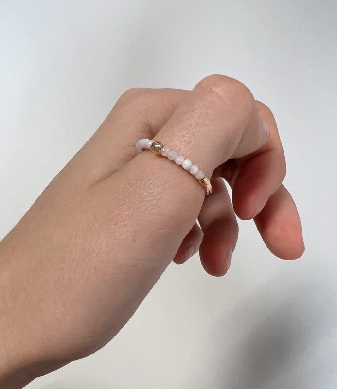 Beaded Gemstone Ring