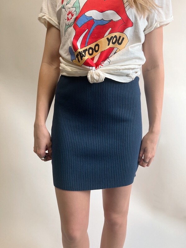 Ribbed Mini Skirt