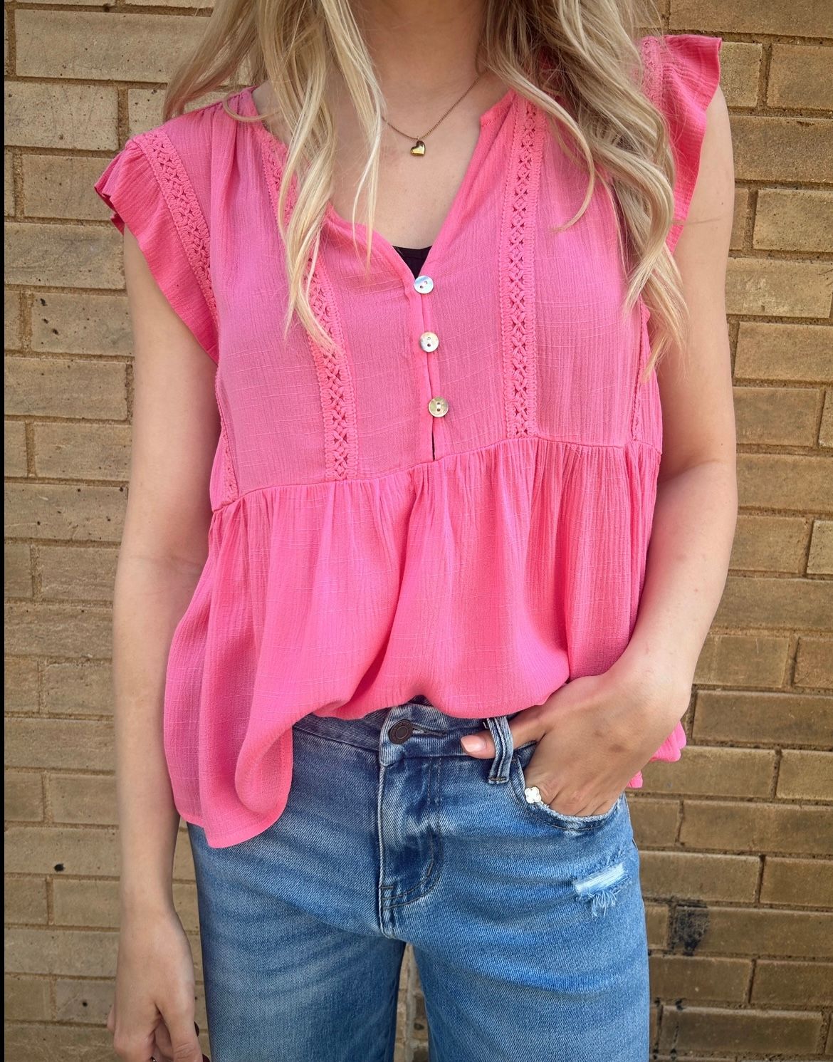 Hibiscus Babydoll Blouse