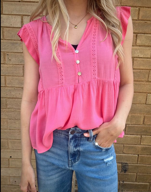 Hibiscus Babydoll Blouse