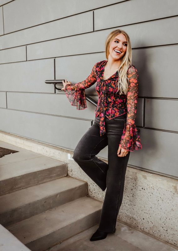 Bloom &amp; Breeze Crop Blouse